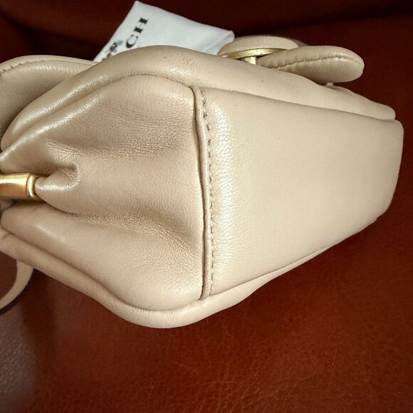 Coach Pillow Tabby Ivory Leather Shoulder Bag 18 - Picture 9 of 16